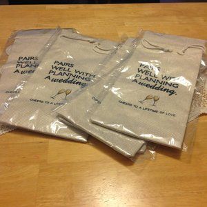 Wedding Planner Wine Gift Bags, pair with bubbly